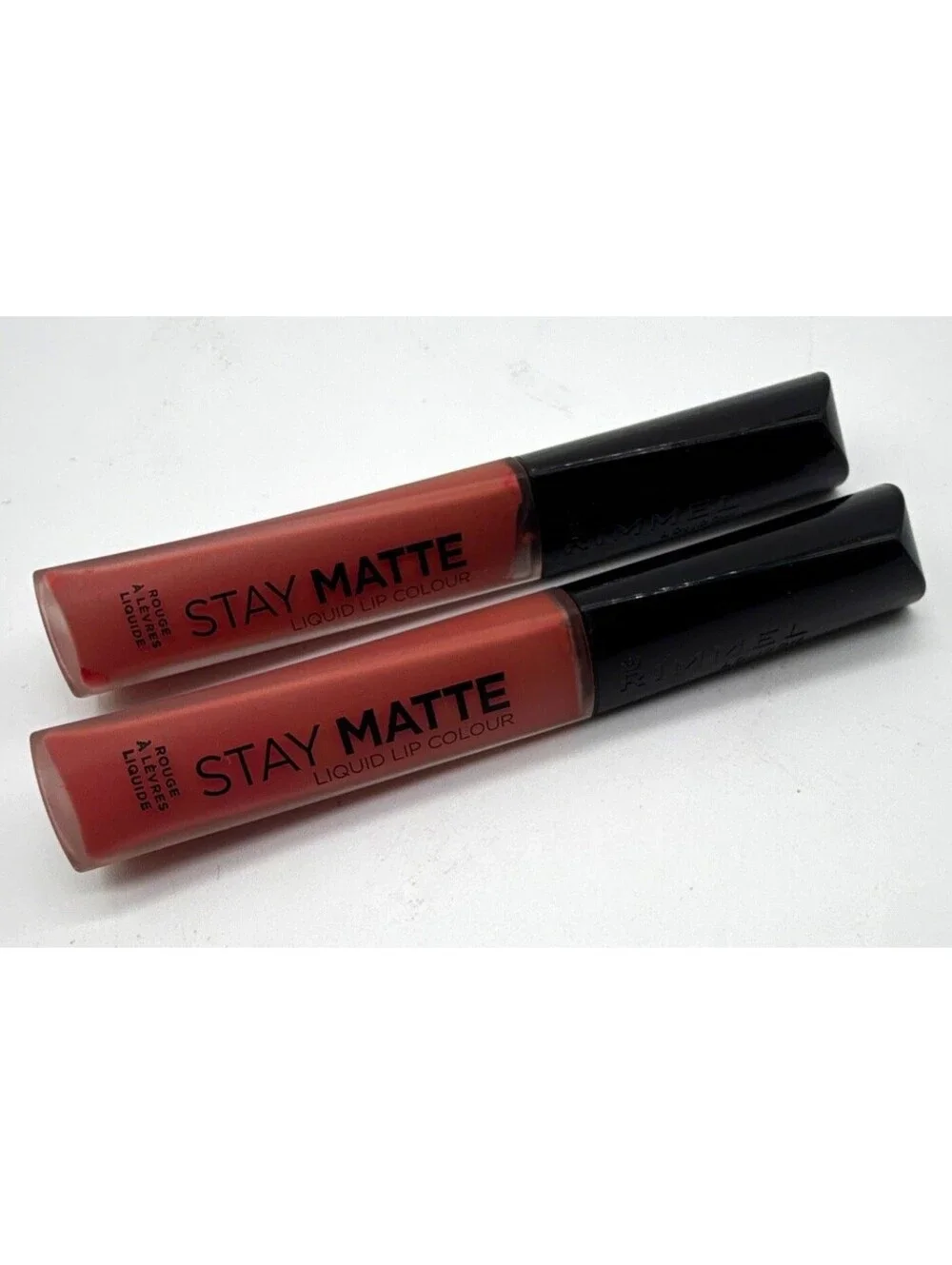 Rimmel Stay Matte Liquid Lip Colour Matte Liquid Lipstick 200 Pink Blink 2pc